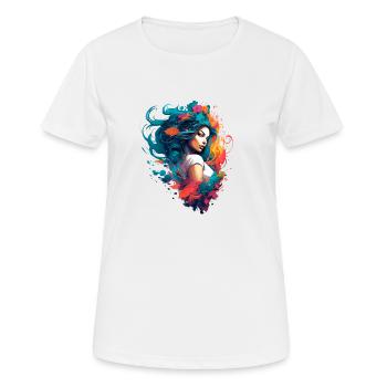 Woman - Female Art - Women's Breathable T-Shirt - white - Front - AI Model Female 172 dark (172cm)