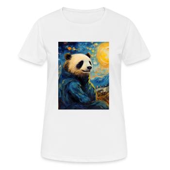 Vincent Van Panda - Frauen T-Shirt atmungsaktiv - Weiß - Vorne - AI Model Female 172 dark (172cm)