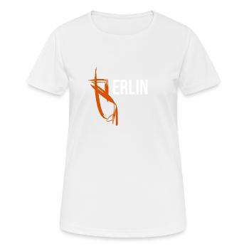 Souvenir berlinois branché - T-shirt respirant Femme - blanc - Devant - AI Model Female 172 dark (172cm)
