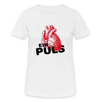 Une impulsion - Cœur - T-shirt respirant Femme - blanc - Devant - AI Model Female 172 dark (172cm)