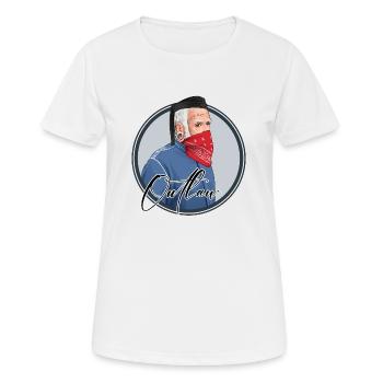 Rieser Grantler // Illustration - Frauen T-Shirt atmungsaktiv - Weiß - Vorne - AI Model Female 172 dark (172cm)