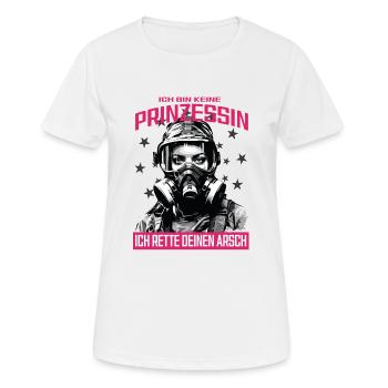 Firefighter Princess T-Shirt - Women's Breathable T-Shirt - white - Front - AI Model Female 172 dark (172cm)