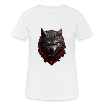 Devil's Wolf - Women's Breathable T-Shirt - white - Front - AI Model Female 172 dark (172cm)