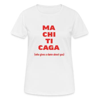 Aber wer Sie! Bastard-Phrase - Frauen T-Shirt atmungsaktiv - Weiß - Vorne - AI Model Female 172 dark (172cm)