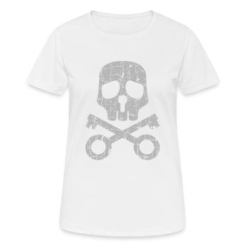 Clé - T-shirt respirant Femme - blanc - Devant - AI Model Female 172 dark (172cm)
