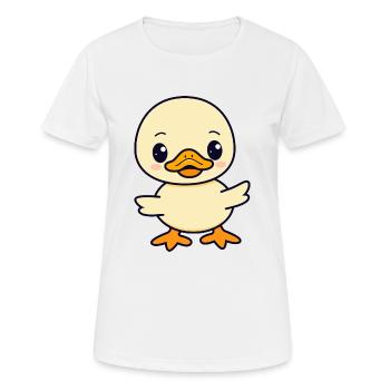 Caneton - T-shirt respirant Femme - blanc - Devant - AI Model Female 172 dark (172cm)
