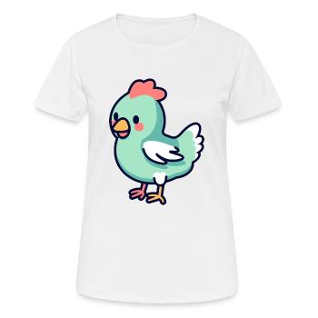 Chicken - Women's Breathable T-Shirt - white - Front - AI Model Female 172 dark (172cm)