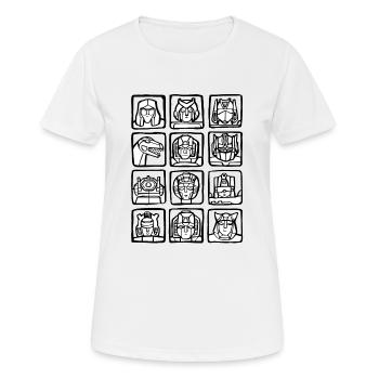 Gamer Game Play Online Computer Gaming Arcade - Women's Breathable T-Shirt - white - Front - AI Model Female 172 dark (172cm)