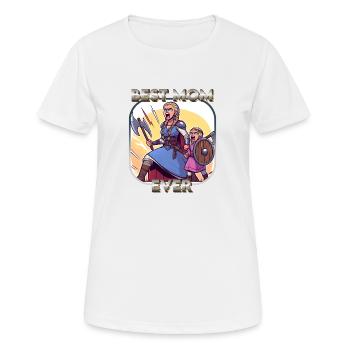 Meilleure maman de tous les temps - T-shirt respirant Femme - blanc - Devant - AI Model Female 172 dark (172cm)