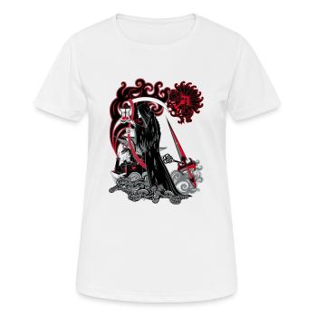 zeit abgelaufen - Frauen T-Shirt atmungsaktiv - Weiß - Vorne - AI Model Female 172 dark (172cm)