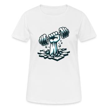 Power Lift - Women's Breathable T-Shirt - white - Front - AI Model Female 172 dark (172cm)