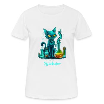 Zyankater - Frauen T-Shirt atmungsaktiv - Weiß - Vorne - AI Model Female 172 dark (172cm)