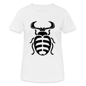scarabée - Frauen T-Shirt atmungsaktiv - Weiß - Vorne - AI Model Female 172 dark (172cm)