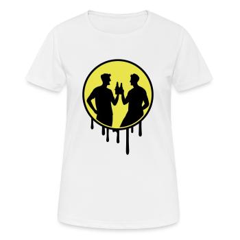 Célébrations de groupe en équipe - T-shirt respirant Femme - blanc - Devant - AI Model Female 172 dark (172cm)