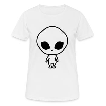 alien - Women's Breathable T-Shirt - white - Front - AI Model Female 172 dark (172cm)