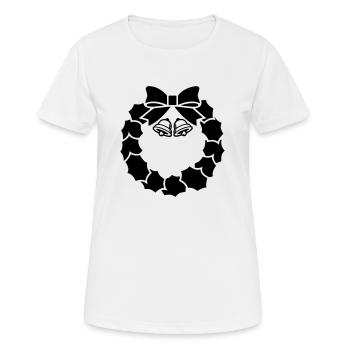 Wreath Bells 001 - Women's Breathable T-Shirt - white - Front - AI Model Female 172 dark (172cm)