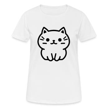 Kitten - Women's Breathable T-Shirt - white - Front - AI Model Female 172 dark (172cm)