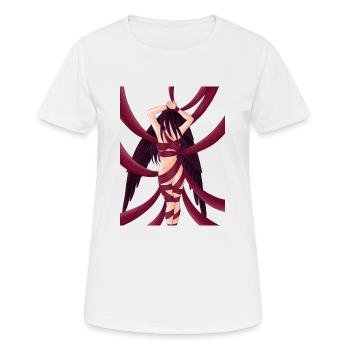 Bondage BDSM Rope Girl Woman Ropebunny Engel Black - Frauen T-Shirt atmungsaktiv - Weiß - Vorne - AI Model Female 172 dark (172cm)
