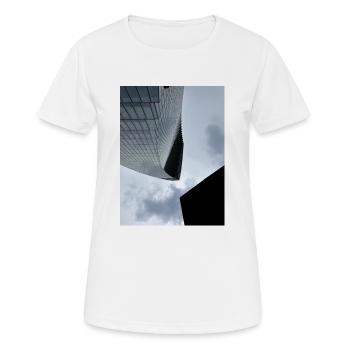Skyscraper - Frauen T-Shirt atmungsaktiv - Weiß - Vorne - AI Model Female 172 dark (172cm)