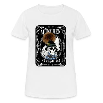 O´zapft is! - Frauen T-Shirt atmungsaktiv - Weiß - Vorne - AI Model Female 172 dark (172cm)