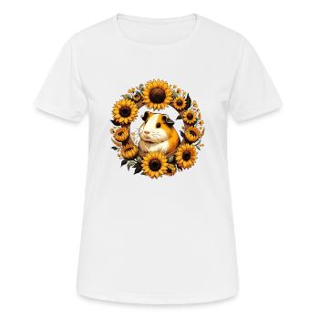 Meerschweinchen Nagetiere - Frauen T-Shirt atmungsaktiv - Weiß - Vorne - AI Model Female 172 dark (172cm)