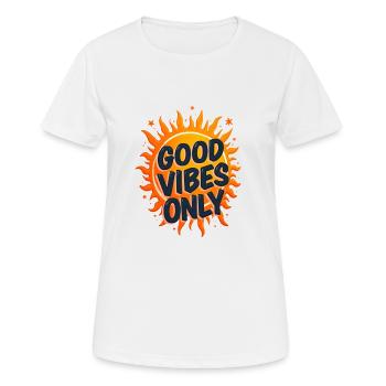 TREND QUOTES VIBES - Women's Breathable T-Shirt - white - Front - AI Model Female 172 dark (172cm)