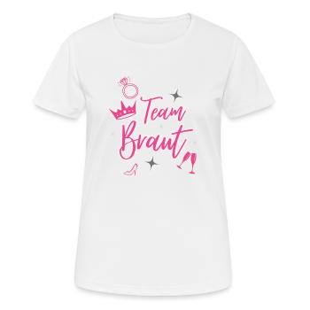 Bachelorette Sparkle - Frauen T-Shirt atmungsaktiv - Weiß - Vorne - AI Model Female 172 dark (172cm)