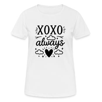 XOXO Always - Women's Breathable T-Shirt - white - Front - AI Model Female 172 dark (172cm)