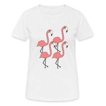 Groupe Flamingo - T-shirt respirant Femme - blanc - Devant - AI Model Female 172 dark (172cm)