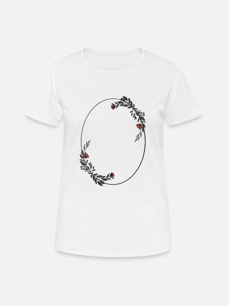 Rahmen - Frauen T-Shirt atmungsaktiv - Weiß
