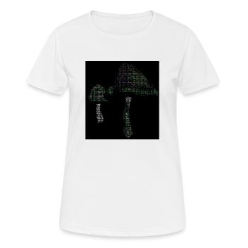 Ascii zauber pilze - Frauen T-Shirt atmungsaktiv - Weiß - Vorne - AI Model Female 172 dark (172cm)