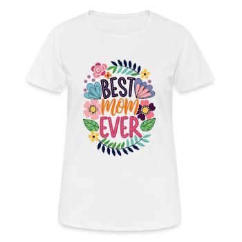 Beste Mama aller Zeiten - Frauen T-Shirt atmungsaktiv - Weiß - Vorne - AI Model Female 172 dark (172cm)