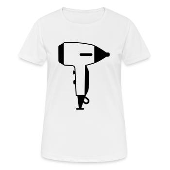 Seche cheveux - T-shirt respirant Femme - blanc - Devant - AI Model Female 172 dark (172cm)
