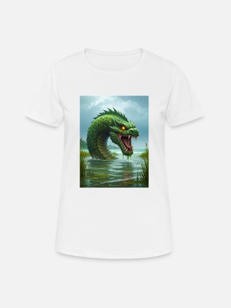 Taniwha, Māori water guardian from New Zealand - Women's Breathable T-Shirt - white