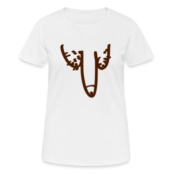 penis - T-shirt respirant Femme - blanc - Devant - AI Model Female 172 dark (172cm)