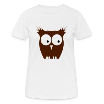 Chouette - T-shirt respirant Femme - blanc - Devant - AI Model Female 172 dark (172cm)