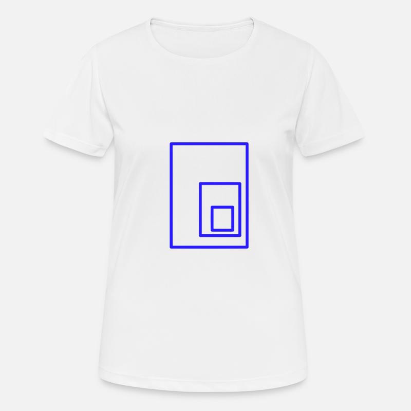 rectangles - Women's Breathable T-Shirt - white