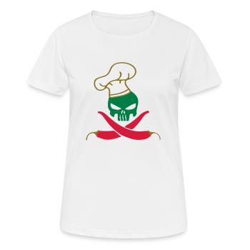 SKULL CHILLI - Women's Breathable T-Shirt - white - Front - AI Model Female 172 dark (172cm)