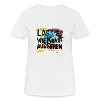 kunst - Frauen T-Shirt atmungsaktiv - Weiß - Vorne - AI Model Female 172 dark (172cm)