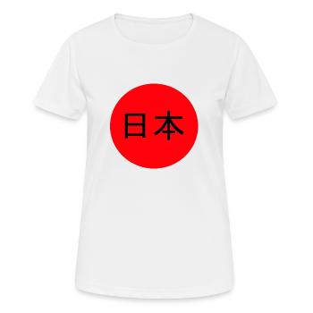 Japan - Frauen T-Shirt atmungsaktiv - Weiß - Vorne - AI Model Female 172 dark (172cm)