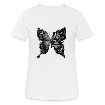 Butterfly - Women's Breathable T-Shirt - white - Front - AI Model Female 172 dark (172cm)