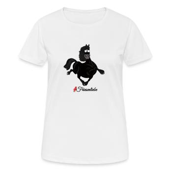Friese - Frauen T-Shirt atmungsaktiv - Weiß - Vorne - AI Model Female 172 dark (172cm)