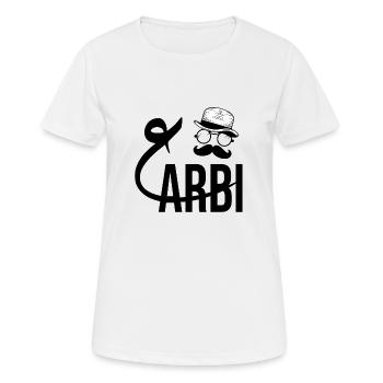 Arabi - T-shirt respirant Femme - blanc - Devant - AI Model Female 172 dark (172cm)