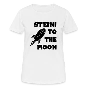 Steinhoff to the Moon - Frauen T-Shirt atmungsaktiv - Weiß - Vorne - AI Model Female 172 dark (172cm)