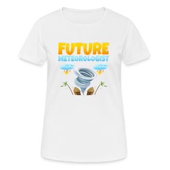 Future Meteorologist Meteorology Weather - Women's Breathable T-Shirt - white - Front - AI Model Female 172 dark (172cm)