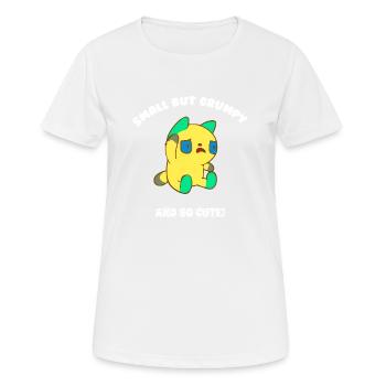 Small but grumpy - Women's Breathable T-Shirt - white - Front - AI Model Female 172 dark (172cm)