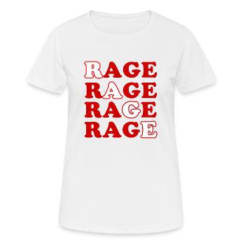 Anger Illustration - Women's Breathable T-Shirt - white - Front - AI Model Female 172 dark (172cm)