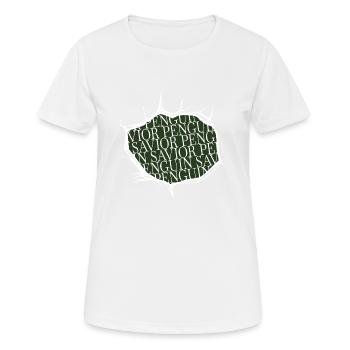 Emperor Penguin Emperor Funny Quote - Women's Breathable T-Shirt - white - Front - AI Model Female 172 dark (172cm)