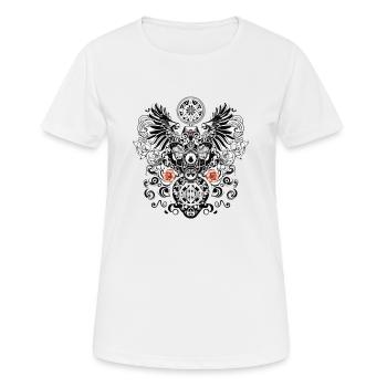 Traditionelles deutsches Motiv 3 - Frauen T-Shirt atmungsaktiv - Weiß - Vorne - AI Model Female 172 dark (172cm)