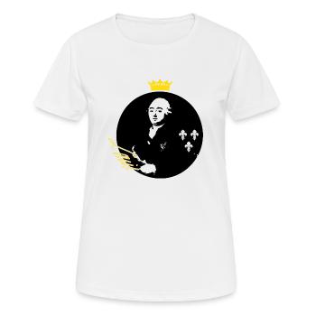 Louis XVI Roi de France - T-shirt respirant Femme - blanc - Devant - AI Model Female 172 dark (172cm)